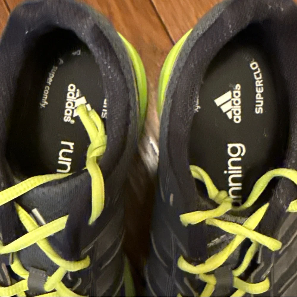 Adidas Men's Galactic Elite Running Shoe Grey/Solar Yellow 10.5‎